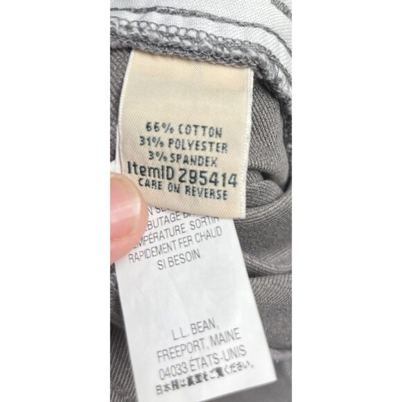 LL Bean Performance Stretch Cargos Pants Women's Size 2 Gray Cotton Blend NEW - Picture 10 of 11